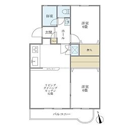 リヴィエラ経堂 2LDKの間取図画像