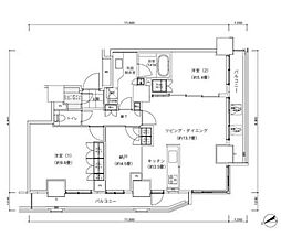 ParkCube愛宕山タワー 2SLDKの間取図画像