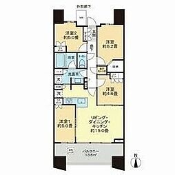 ブランズシティ品川勝島 4LDKの間取図画像