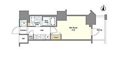 REX白金 1Kの間取図画像