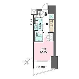 ザ・パークワンズ渋谷本町 1Kの間取図画像