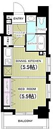 ライオンズマンション西麻布シティ 1DKの間取図画像