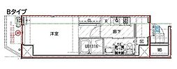 ES-Grande大島ガーデンテラス 1Kの間取図画像