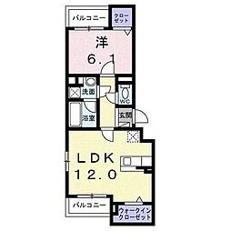 クレヴァンス亀戸ノース 1LDKの間取図画像