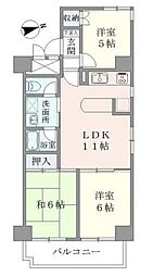 ヴェーネル滝沢 3LDKの間取図画像