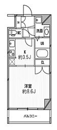 スペーシア高円寺1 1Kの間取図画像