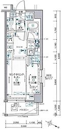デュオステージ中野 1LDKの間取図画像