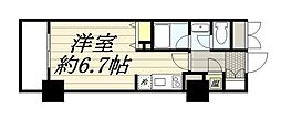 HF駒沢公園レジデンスTOWER ワンルームの間取図画像