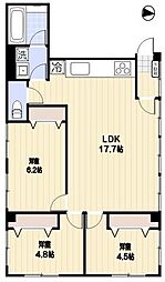 YDビルディング 3LDKの間取図画像