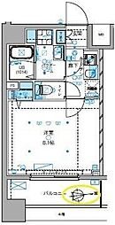 ジェノヴィア大島駅スカイガーデン 1Kの間取図画像