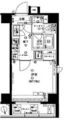 ARTESSIMOMOLLE 1Kの間取図画像