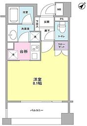 アルス恵比寿メイクス ワンルームの間取図画像