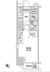 COMFORIA蒲田 ワンルームの間取図画像