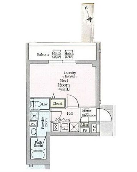 アイル　プレミアム西新宿 ｜東京都新宿区西新宿８丁目(賃貸マンション1K・3階・25.74㎡)の写真 その2