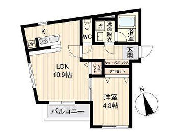 LiveFlat戸越 ｜東京都品川区戸越１丁目(賃貸マンション1LDK・4階・38.06㎡)の写真 その2