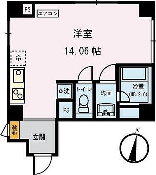 パルク北参道 ｜東京都渋谷区千駄ヶ谷３丁目(賃貸マンション1K・5階・33.03㎡)の写真 その2