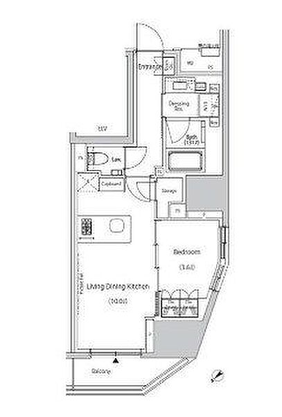 ザ・パークハビオ市ヶ谷ウエスト 502｜東京都新宿区市谷田町２丁目(賃貸マンション1LDK・5階・42.31㎡)の写真 その2