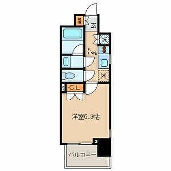 レフィール銀座フロント 206｜東京都中央区築地４丁目(賃貸マンション1K・2階・24.86㎡)の写真 その2