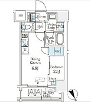 ベルファース八丁堀ウエスト  ｜ 東京都中央区八丁堀３丁目8-1（賃貸マンション1DK・11階・25.27㎡） その2