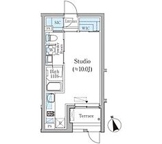 コモド恵比寿 102 ｜ 東京都渋谷区恵比寿南２丁目24-5（賃貸マンション1R・1階・26.73㎡） その2