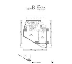 ジェーピーノイエ小石川富坂 1001 ｜ 東京都文京区小石川２丁目11-15（賃貸マンション1LDK・10階・50.45㎡） その2