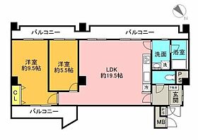 オリエントニュー赤坂 801 ｜ 東京都港区赤坂２丁目8-15（賃貸マンション2LDK・8階・73.06㎡） その2