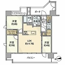 クリオ浅草セントラルマークス 3F ｜ 東京都台東区浅草６丁目11-4（賃貸マンション3LDK・3階・65.25㎡） その2