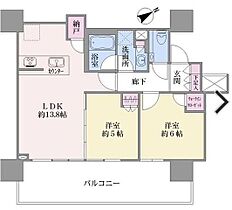 シティタワー目黒 7F ｜ 東京都品川区西五反田３丁目10-18（賃貸マンション2LDK・7階・55.76㎡） その2