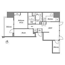 CAVANA麻布台 1101 ｜ 東京都港区麻布台２丁目4-1（賃貸マンション2LDK・11階・50.06㎡） その2