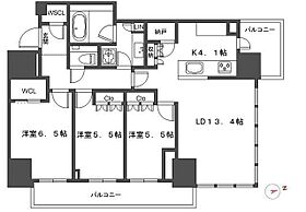 ブランズタワー芝浦  ｜ 東京都港区芝浦２丁目9-1（賃貸マンション3LDK・21階・80.07㎡） その2