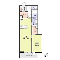 カレア 204 ｜ 東京都新宿区富久町4-9（賃貸アパート1LDK・2階・46.58㎡） その2