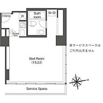 ウエリスアーバン品川タワー 1513 ｜ 東京都港区港南４丁目1-6（賃貸マンション1R・15階・38.02㎡） その2