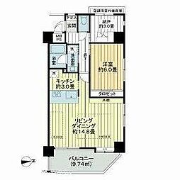 ライオンズガーデン東大島 5階1SLDKの間取り