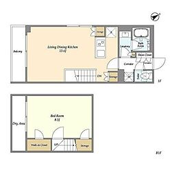間取図画像 1LDK