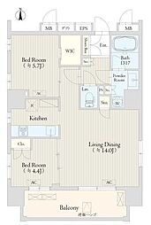 間取図画像 2LDK