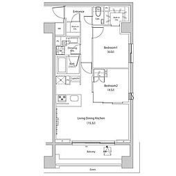 間取図画像 2LDK