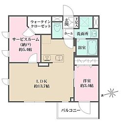 間取図画像 1SLDK