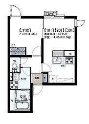 間取図画像 1LDK