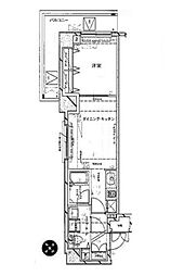 ステージファースト東新宿 1DKの間取図画像