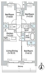 PARKAXIS千歳船橋 3LDKの間取図画像