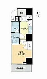 ヴィオール文京関口 1Kの間取図画像