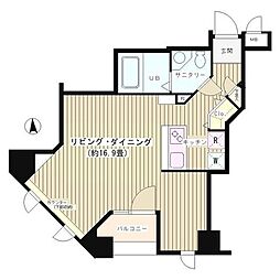 K's麹町 ワンルームの間取図画像