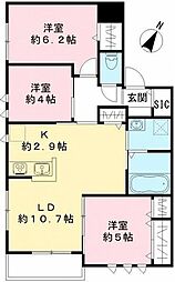 グレースアオキ 3LDKの間取図画像