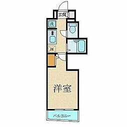 エステムプラザ日本橋弐番館 1Kの間取図画像