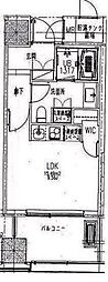 セントラルパークタワーラ・トゥール新宿 1Kの間取図画像