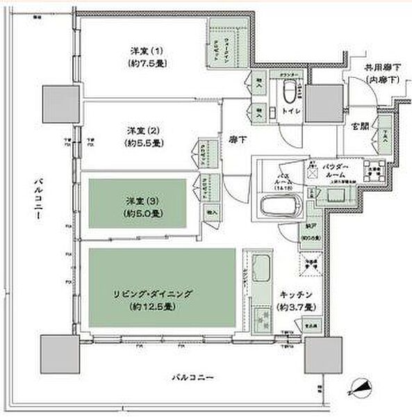 間取りを拡大表示