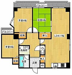 ディアライフ大塚 3LDKの間取図画像