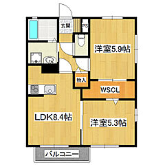 物件の間取り