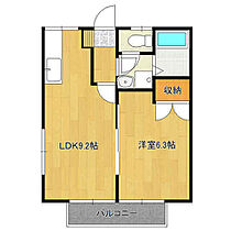 コーポマルヨシ 203 ｜ 茨城県常総市豊田（賃貸アパート1LDK・2階・34.78㎡） その2