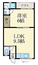 吉川マンション  ｜ 和歌山県和歌山市布施屋（賃貸マンション1LDK・1階・37.10㎡） その2